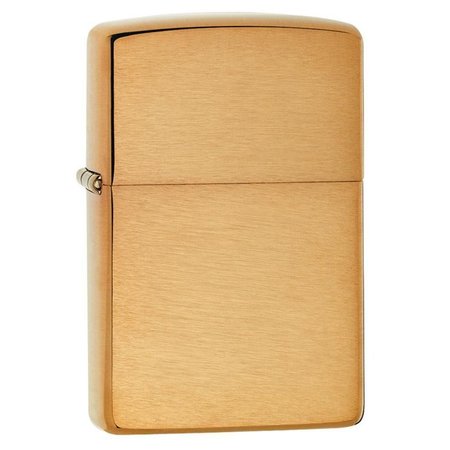 ZIPPO Classic Brushed Brass Pocket Lighter 204B